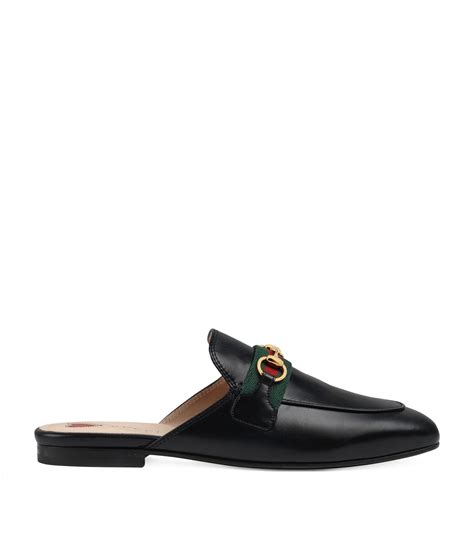 gucci princetown striped slippers.